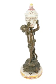 JUWC United Wilson 1897 Porcelain & Bronze Statue