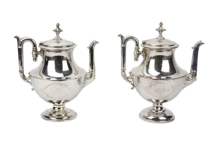 Simpson Hall Silver Plated Coffee Pots