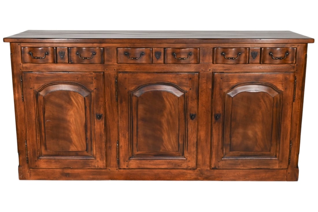 Heritage Colonial Plantation Style Sideboard: Heritage Colonial Plantation Style Hand Carved Sideboard.Measures 39 inches x 78 inches x 23 inches.