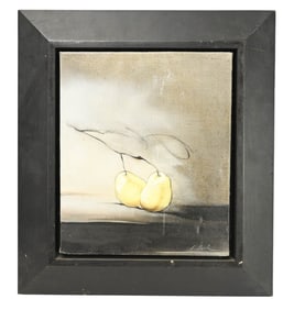 Signed Oil Painting Still Life 2 Pears