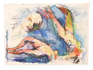 Elizabeth Silver Expressionist Oil Painting Nudes
