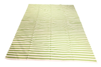 Dash & Albert Green Daffodil Block Print Rug
