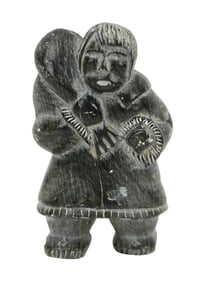 Inuit Stone Carving of Eskimo