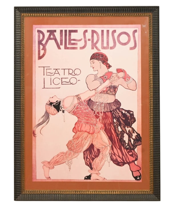 Bailes-Rusos Teatro Liceo Art Poster Framed (1 of 10)