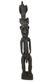 Lobi Standing Hand Carved Male Figure