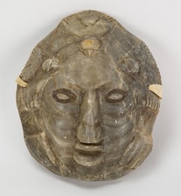 Aztec Hand Carved Stone Mask