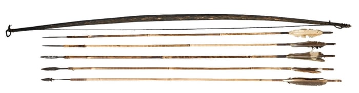Vintage Philippine Hand Wrought Iron Tribal Spears