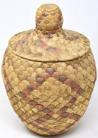 Winnie Billie Eskimo Alaskan Grass Basket