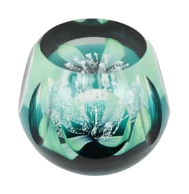 Caithness Scotland Jubilee Orchid Paperweight