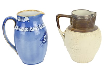 2 English Royal Doulton & Turner Story Jugs