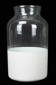 Color Block White & Clean Large Vase