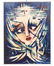 Jean-Claude "Tiga" Garoute Untitled Acrylic on Can