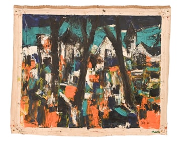 Syed Haider Raza Oil on Canvas 1968