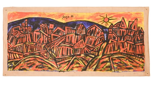 Francis Newton Souza Untitled  Oil on Canvas 1981