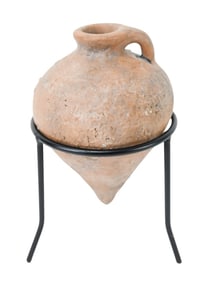 Ancient Terra Cotta Pottery Vessel