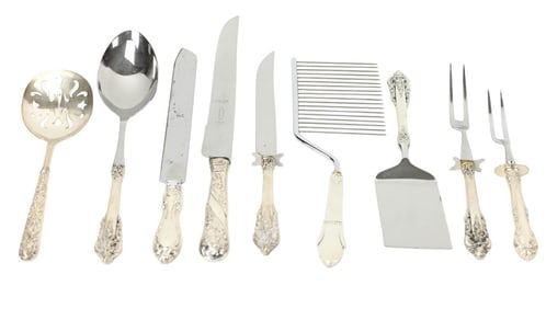 Vintage Sterling Silver Handled Serving Utensils