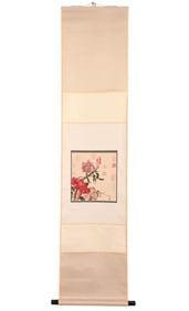 After Lang Shining Chinese Scroll Painting Blossom