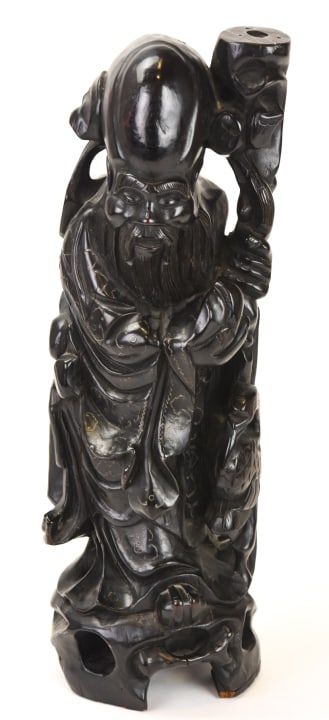 Chinese Hand Carved 17" Immortal Statue (1 of 7)