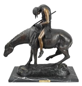 James Earle Fraser Bronze Sculpture End of Trail
