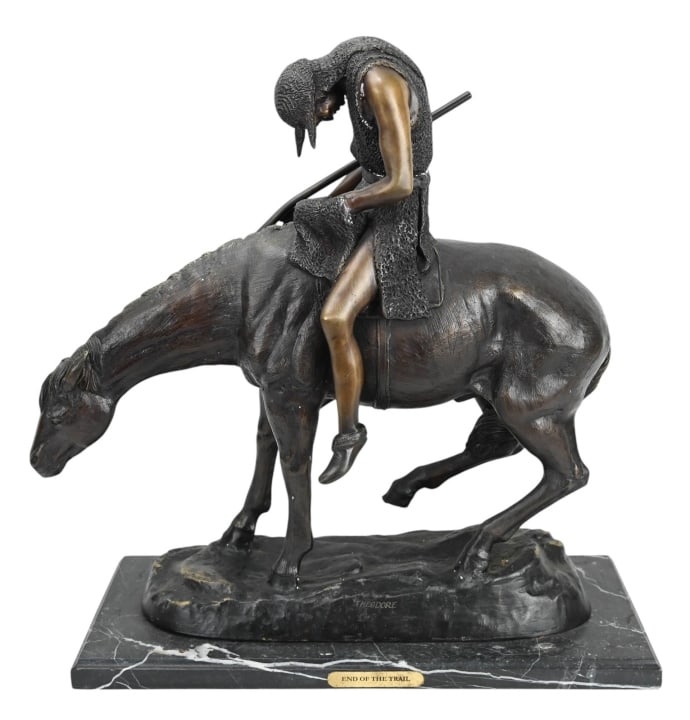 James Earle Fraser Bronze Sculpture End of Trail (1 of 18)