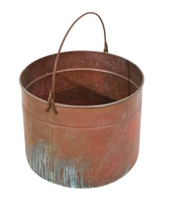 1960's Vintage Hammered Copper Large Tub