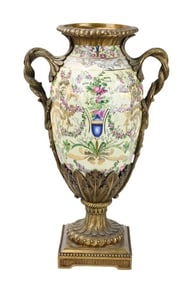 JUWC United Wilson 1897 Porcelain & Bronze Urn