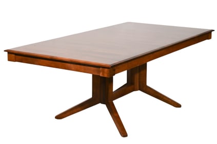 Mid Century Modern Trestle Dining Table