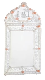 Seguso Vetri d'Arte Large 68 Inch Venetian Mirror