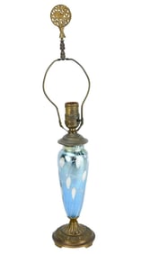 Durand Antique Luster Art Glass Vase Form Lamp