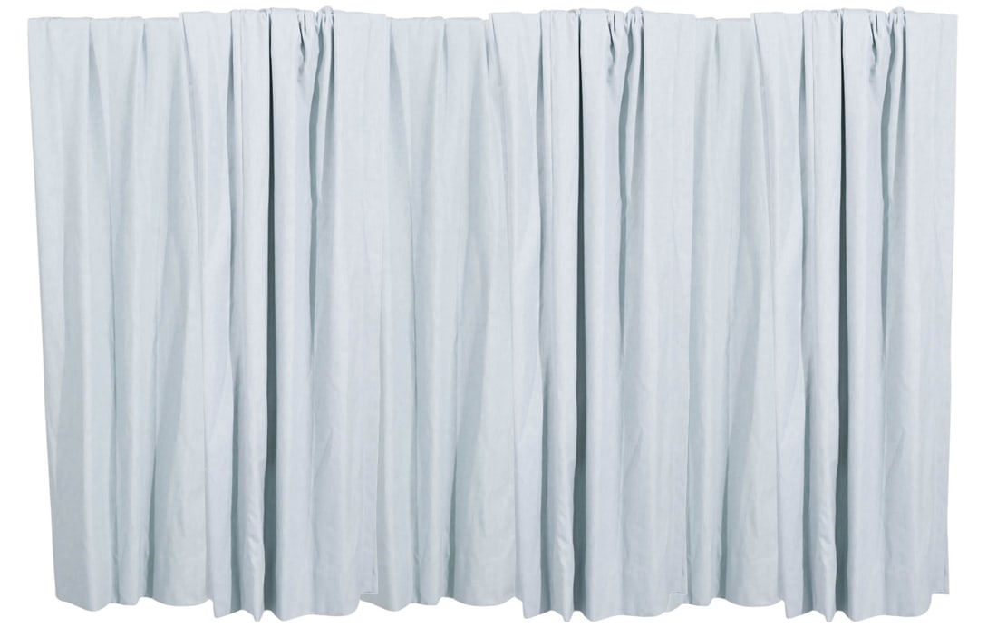 6 Robin Egg Blue Drapes with Valances and Liners (1 of 19)