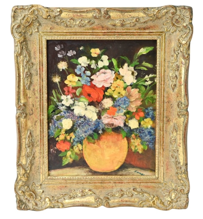 Mid Century Still Life Oil Painting Signed (1 of 11)