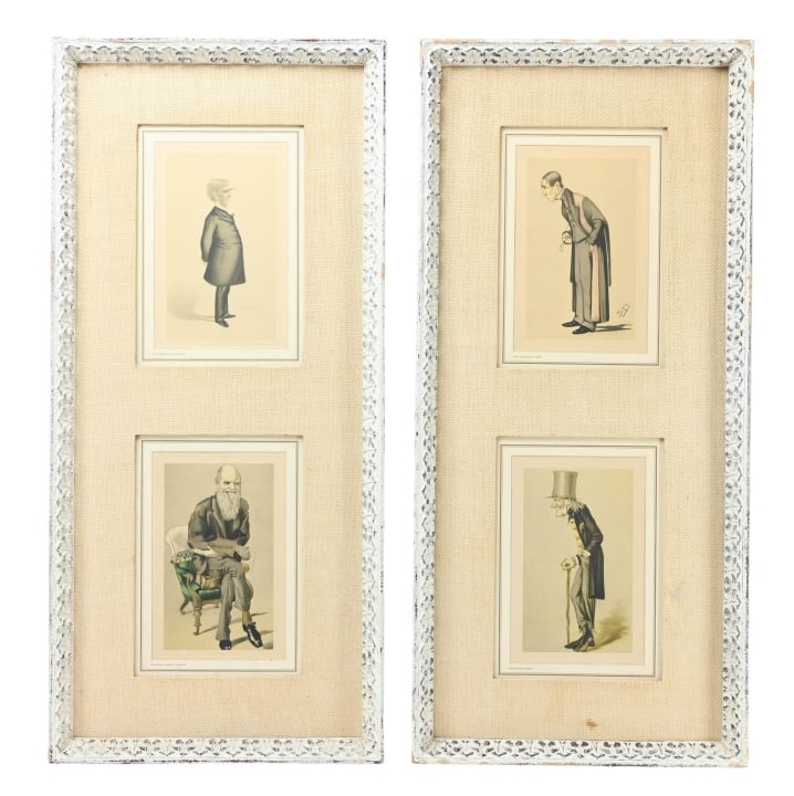 Pair Framed Vanity Fair Men of the Day Prints (1 of 14)