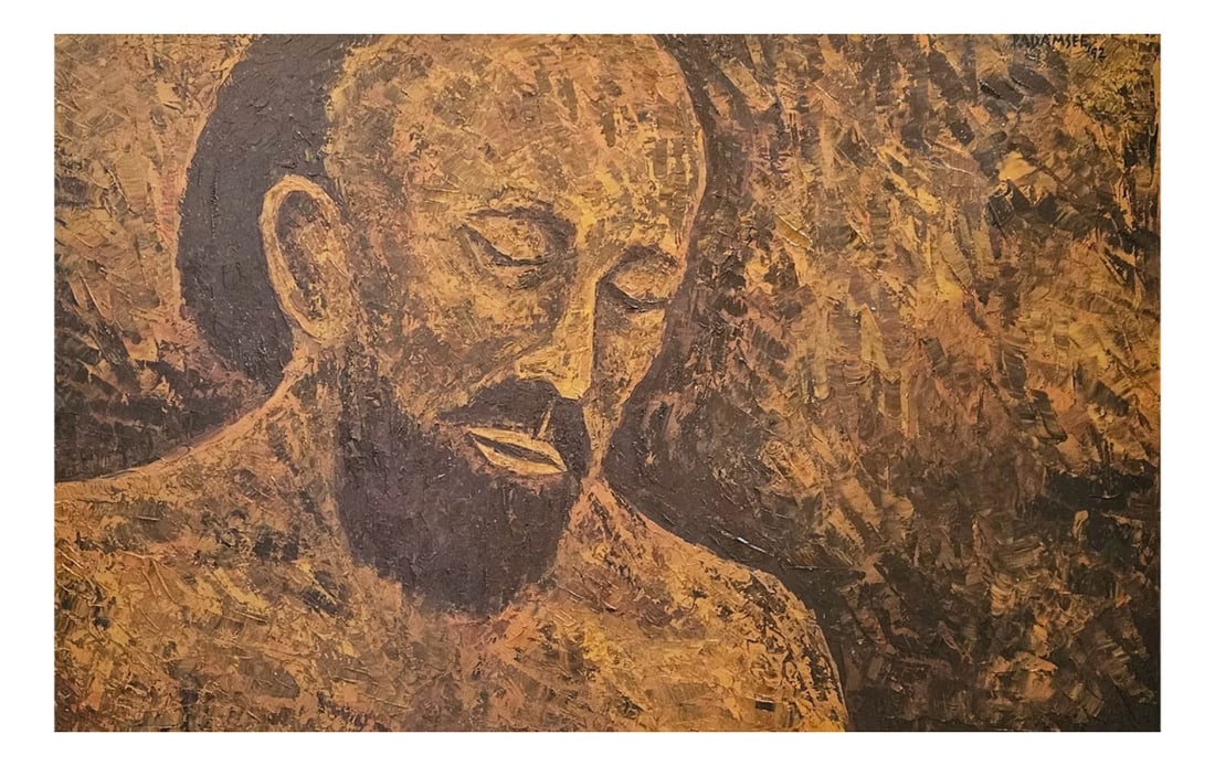 Akbar Padamsee Untitled Oil on Canvas: Akbar Padamsee Untitled Oil on Canvas.Measures 35.5 inches x 24 inches.Any condition statement is given as a courtesy to a client, is only an opinion and should not be treated as a statement of fact.