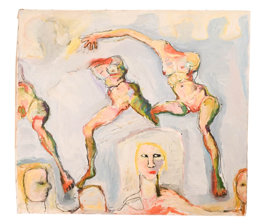 Elizabeth Silver Expressionist Oil Painting Nudes (1 of 14)