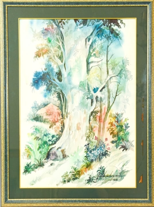 Leonardo Hidalgo Signed Watercolor Painting (1 of 7)