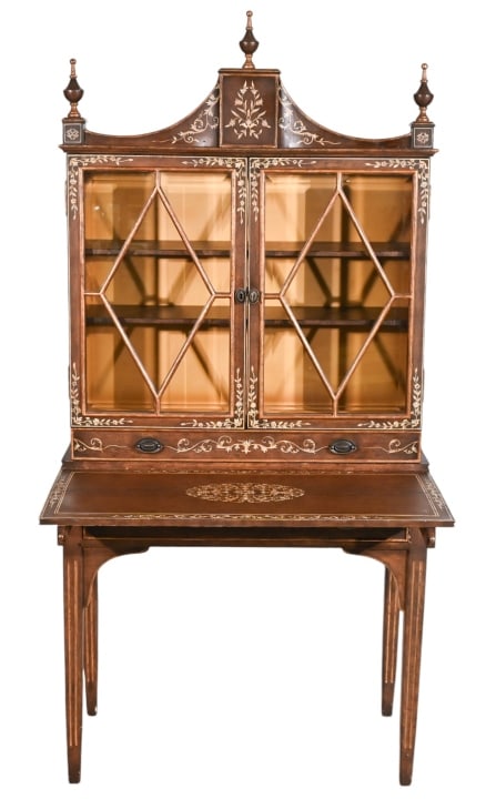 Sarried Ltd. Hand Carved Inlaid Display Cabinet (1 of 20)
