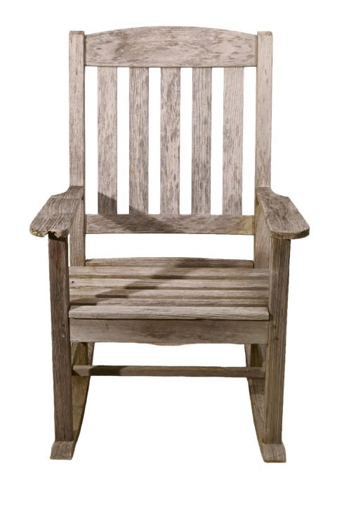 Smith & Hawken Teak Outdoor Rocking Chair: Smith & Hawken Teak Outdoor Rocking Chair.Measures 41 inches x 27 inches x 31 inches, seat height 18 inches.