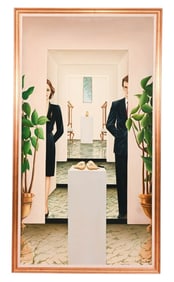 Liane Abrieu Couper La Poire En Deux Painting