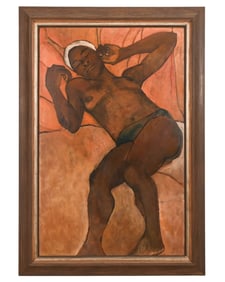 Luce Turnier Reclining Woman Acrylic on Board