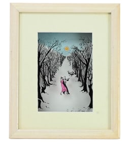 Jean Pierre Weill Moonligh Dance 3D Glass Painting