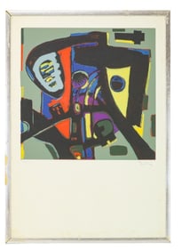 Miklos Batuz Signed Numbered Abstract Serigraph