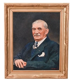 William Joseph Brown Oil on Canvas Portrait