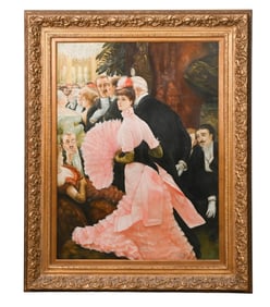 After The James Tissot Painting Oil on Canvas