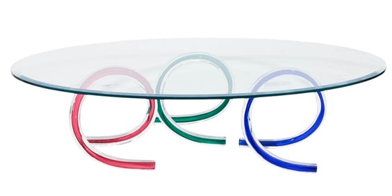 Maurice Barilone Murano Glass Coffee Table