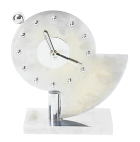 Gilbert Rohde Style Modernist Stainless Clock