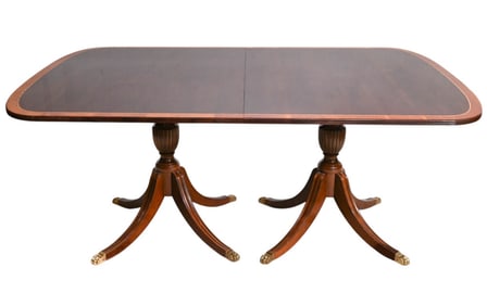 Stickley Georgian Double Pedestal Dining Table