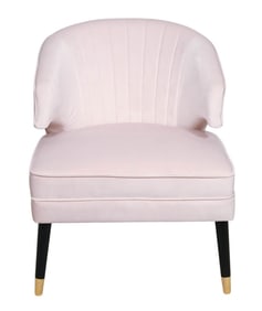 Stazia Velvet Upholstered Wingback Accent Chair