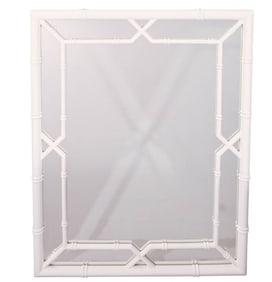 Chinese Chippendale Style Faux Bamboo Mirror