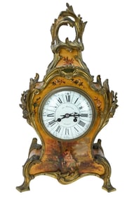 Ch. Gautier Bordeaux Boulle Enamel Face Clock
