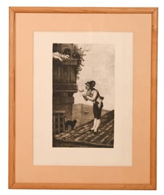 A. Martinetti 19th C Engraving Romeo & Juliet